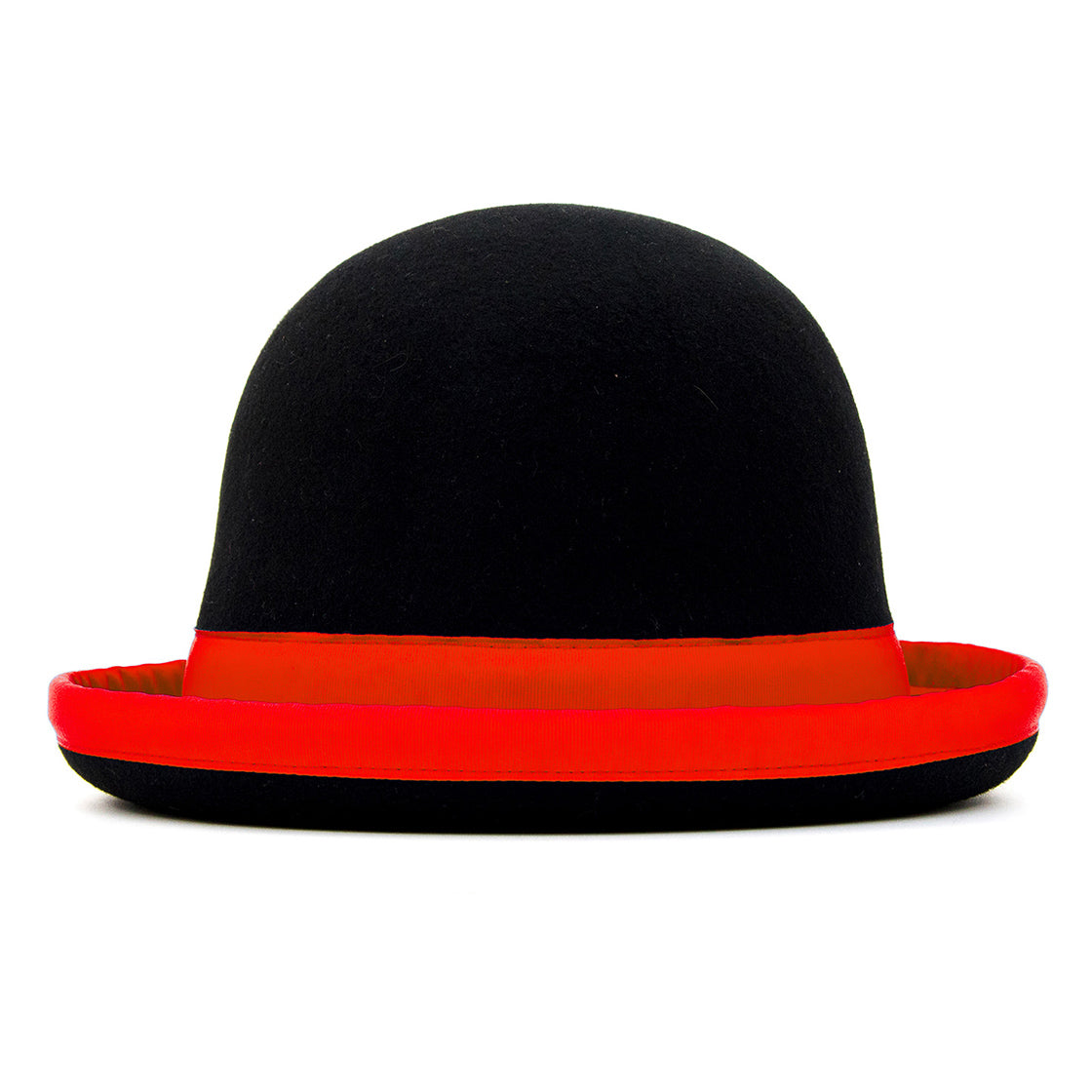 Dark red 2024 bowler hat