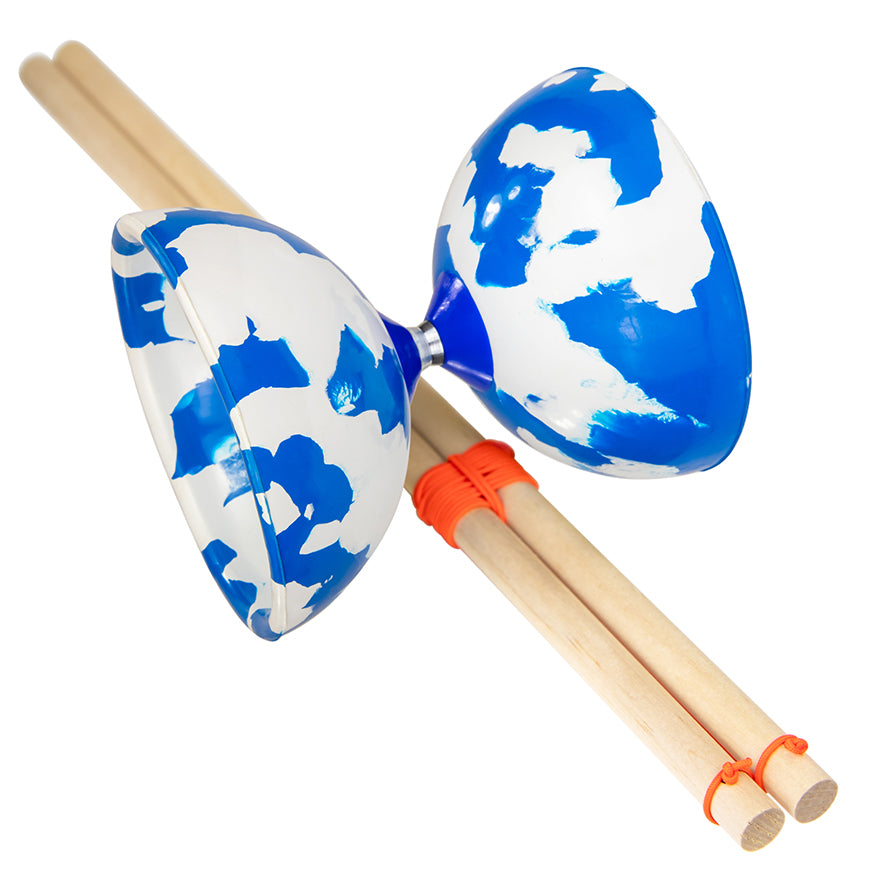 Outlet Jester Games marble blue Diabolo