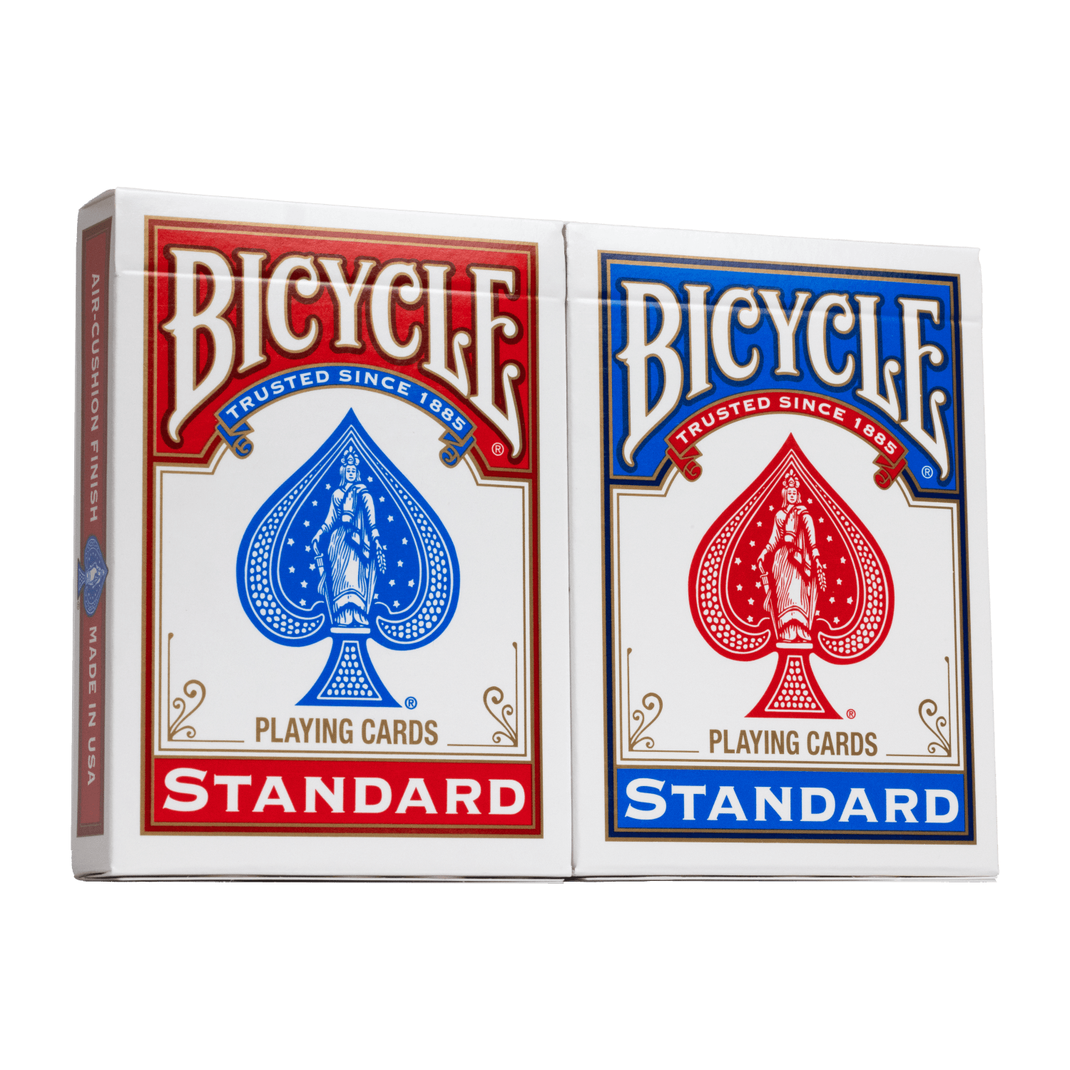 Bicycle Rider Back Playing Cards, Standard Index, Red and Blue 2-pack