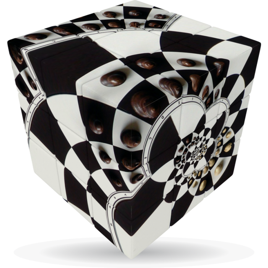 V-Cube 3 x 3 x 3 Chess Board Illusion Puzzle Cube