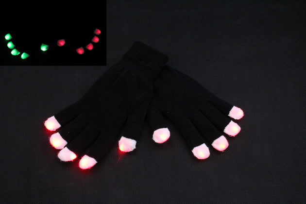 Flashing LED Gloves