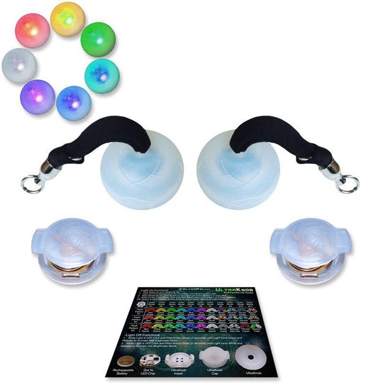 UltraPoi - UltraKnob LED Silicone Poi Swinging Handles - Pair